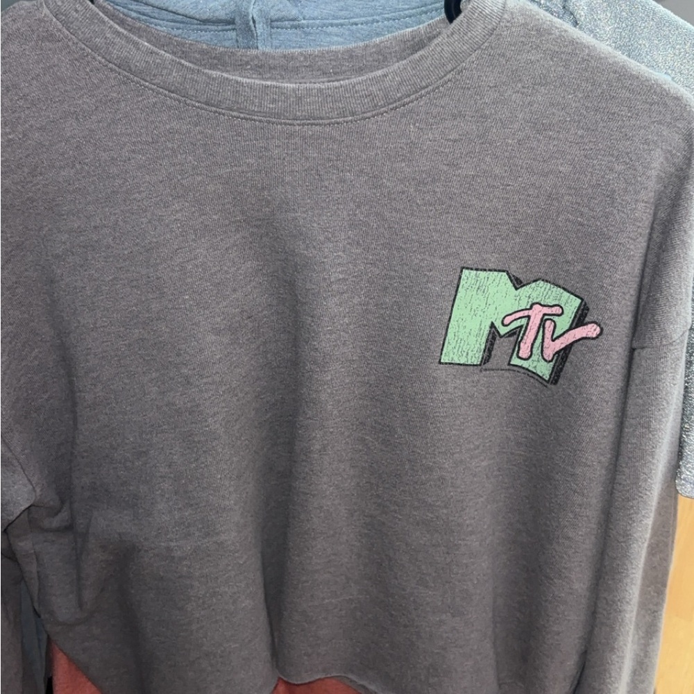 MTV Logo Gray Sweatshirt